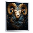 thumbnail image 2 of Designart "Capricorn Constellation in the Sky II" Animals Framed Wall Art - Traditional Yellow Goat Living Room Framed Canvas Art, 2 of 6