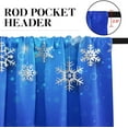 thumbnail image 6 of Christmas Snowflakes Kitchen Curtains Window Curtains and Valances Set 36 Inch, Winter Snow Blue Xmas Short Tier Curtain for Kitchen, Christmas Small Kitchen Decor, 6 of 6