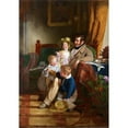 thumbnail image 3 of Friedrich von Amerling 18x24 Black Modern Framed Museum Art Print Titled - Rudolf Von Arthaber and His Children Rudolf, Emilie and Gustav (1837), 3 of 5