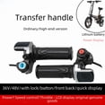 thumbnail image 4 of 36V/48V/60V Electric Bike LCD Throttle Grip with Battery Level Display, Accelerator Control, Security Lock Button & Right-Hand Mount – Durable, Easy-to-Install Speed Regulator for Enhanced Cycling, 4 of 5