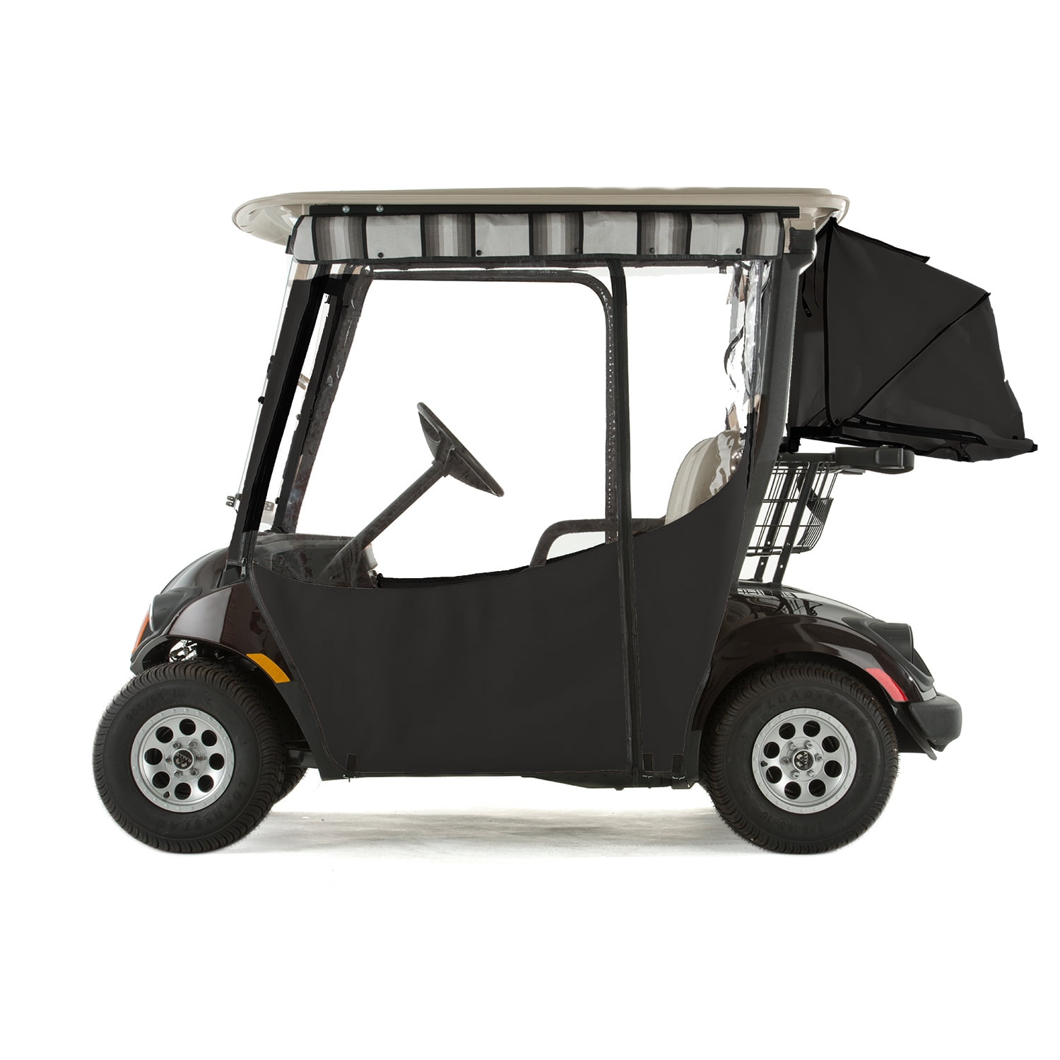 Yamaha Drive 2 Golf Cart PROTOURING Sunbrella Track Enclosure Black