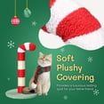 thumbnail image 3 of Christmas Cat Scratching Post, Cute Candy Cane Cat Scratcher with Sisal Scratching Post & Soft Plushy Covering for Indoor Cats, 3 of 9