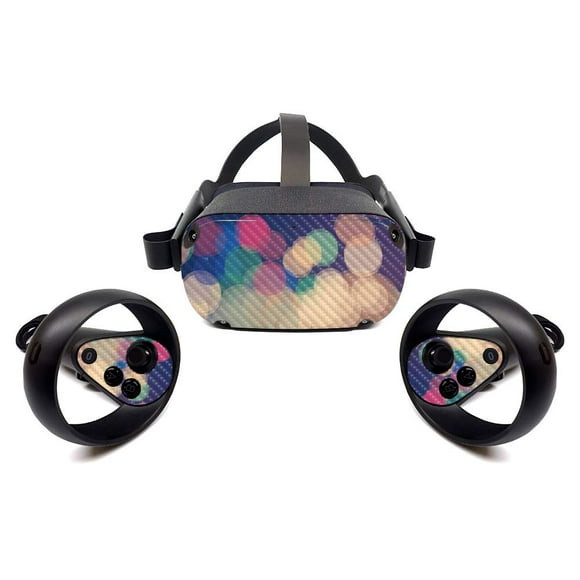 MightySkins Carbon Fiber Skin for Oculus Quest - Focus | Protective, Durable Textured Carbon Fiber Finish | Easy to Apply, Remove, and Change Styles | Made in The USA (CF-OCQU-Focus)