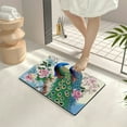 thumbnail image 4 of ZFLMY Peacocks Flowers Quick Drying Home Bath Rug Mat 24x16 24x16in, 4 of 5