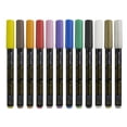thumbnail image 2 of Rotuladores permanentes de pintura acrílica de 12 colores, arte plástico, resistente , de 0,7mm, manualidades DIY, Premium para piedra,, 2 of 9