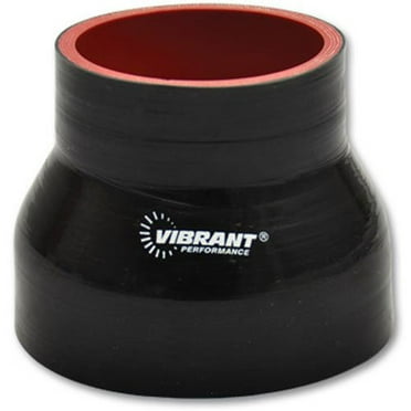 Vibrant SS Flex Coupling with Inner Braid Liner 3in inlet/outlet x 4in long