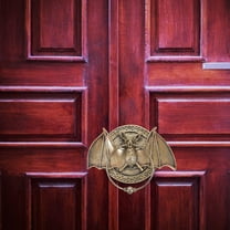 BESTONZON Front Door Knocker Bat Metal Wall Decoration for Antique Style 1Set