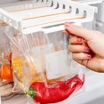 thumbnail image 1 of 10 Pieces Fridge Organizer Zippered Bags and Fridge Organizer, Freezer Shelf, Fridge Hanging Organizer, 1 of 5