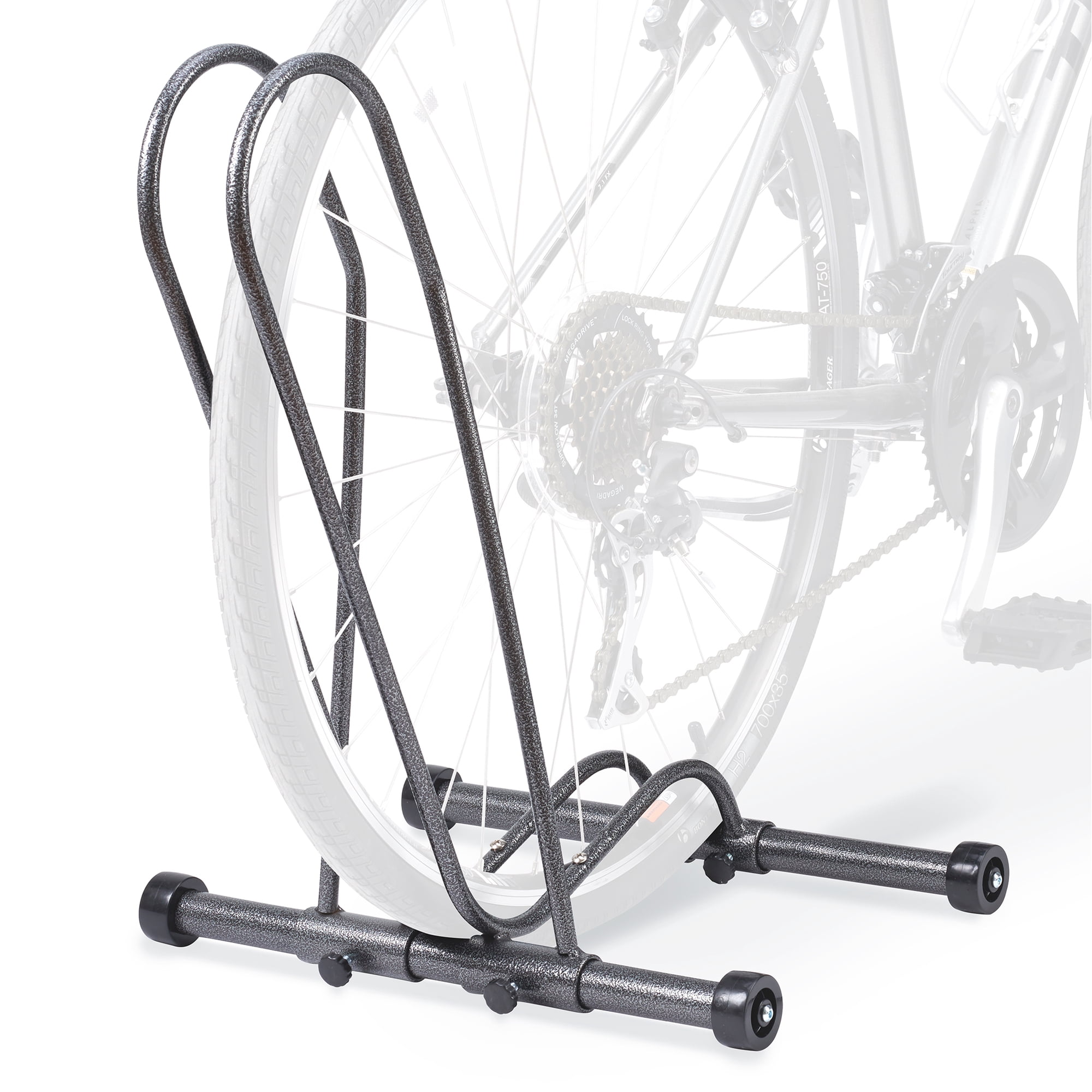 Delta Cycle Single Bike Stand Floor  Tool-Free Adjustable Rolling Floor Stand for Mountain  Fat Tire  Road Bikes  Freestanding Bike Stand For Garage Parking