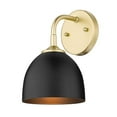 thumbnail image 1 of Golden Lighting Zoey 1 Light Wall Sconce Olympic Gold Steel Modern, 1 of 1