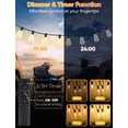 thumbnail image 4 of Luces de Cadena Brightever 15 Bombillas 15m con Control Remoto y Regulable para Exterior, 4 of 7