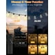 thumbnail image 4 of Cadena de luces Brightever de 120 pies, resistente al agua, control remoto regulable, 4 of 7