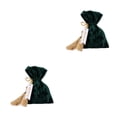 thumbnail image 4 of Wosthever Candy Drawstring Bag Chocolates Juguetes Favores Regalos Organizador Paquete Bolsa Azul oscuro 2piezas, 4 of 6