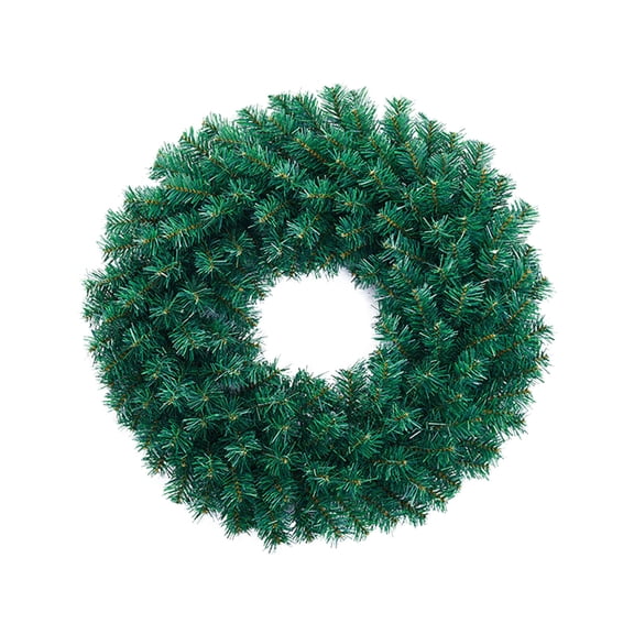 Christmas Wreath for Front Door - 19.7 Inch DIY Plain Wreath Ring for Xmas Decor Making, Artificial Green Farmhouse Wreath for All Seasons Holiday Indoor Outdoor Decoration