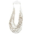 thumbnail image 2 of Exaggerated White Beaded Necklace Women Daily Use Bohemian 30x5cm 1Pcs, 2 of 3