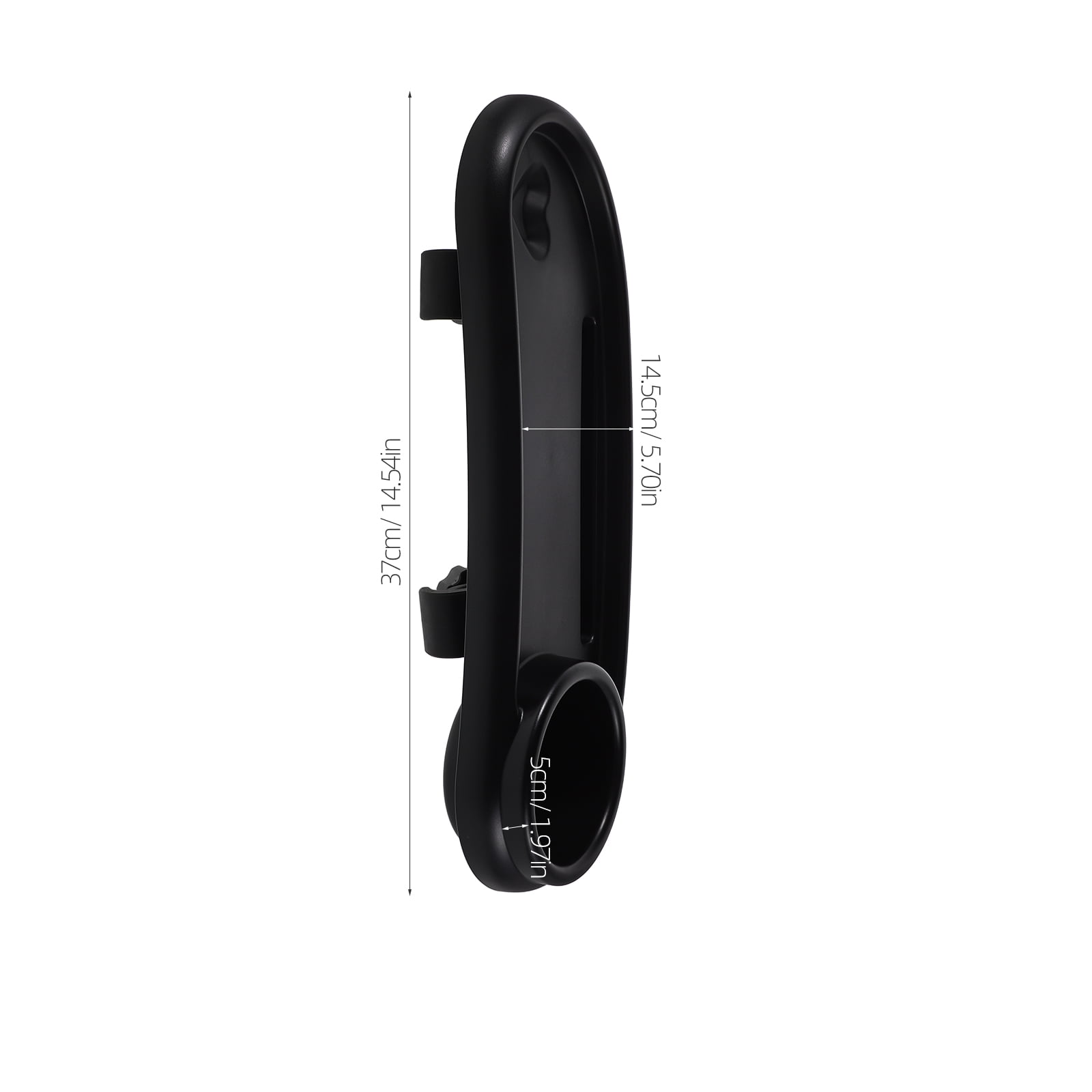SOPOTUTU Universal Stroller Snack Tray Black ABS 1Set