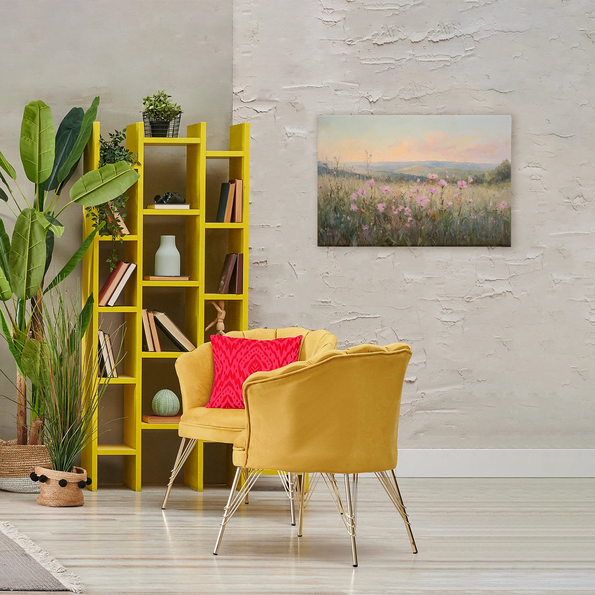 Stupell Industries Tranquil Meadow At Dawn Canvas Wall Art, design by Petal Prints Design