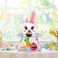 thumbnail image 1 of Cupcake Stand 2 Tier Practical Multifunction Cardboard Dessert Table Display For Event Engagement Holiday Banquet Ornament Bunny Shape, 1 of 5