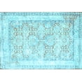 thumbnail image 1 of Ahgly Company Indoor Rectangle Persian Light Blue Traditional Area Rugs, 2' x 3', 1 of 4