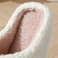 thumbnail image 6 of BERANMEY Cute Valentine's Day Slippers for Women Soft Plush Comfy Warm Slip-On Heart Love Couple Slippers fo Women Indoor Fluffy House Slippers for Women and Men Non-slip Fuzzy Flat Slides, 6 of 9