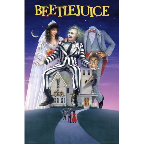 24X36 Beetlejuice - One Sheet Wall Poster, 24" x 36" Framed