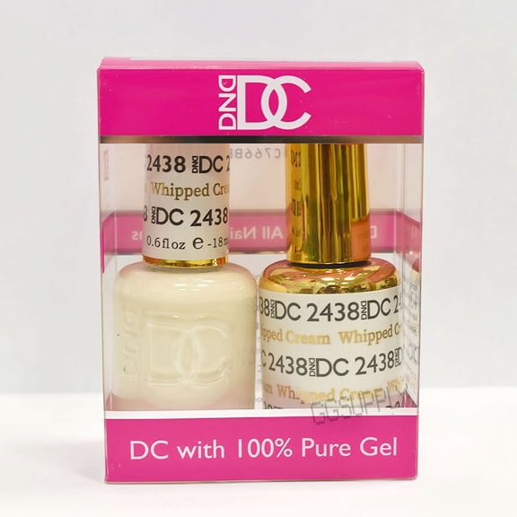 DND DC Duo Soak off Gel & Matching Nail Polish 2438 Whipped Cream