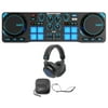 Hercules DJControl Compact USB 2-Deck DJ Controller Mixer + Headphones + Case