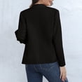 thumbnail image 4 of GDREDA Blazer Élégant pour Femmes à devant Ouvert et Col Cranté, Veste de Travail Noire, TTTG, 4 of 9
