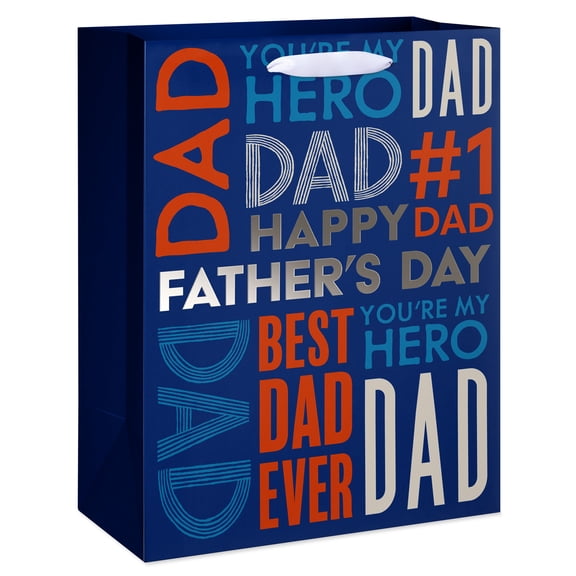 American Greetings Large Father's Day Gift Bag for Dad (1 Bag, 12.75 in. x 10 in.)