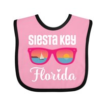 Inktastic Siesta Key Florida Beach Trip Girls Baby Bib
