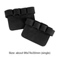 thumbnail image 3 of Fitness Guantes antideslizantes para levantamiento de pesas, protectores de manos, almohadillas protectoras para la palma de la mano (negro), 3 of 6