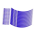 thumbnail image 2 of jinwen Car Wheel Hub Stickers Wheel Reflective Stickers Universal Easily Install Waterproof Car SUV Wheel Accessory Wheel Hub Decals Reflective Blue, 2 of 7