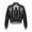 Black, variant on Kids Girls Shiny Metallic Long Sleeve Zipper Jacket Coat Jazz Hip Hop Street Dance Outwear