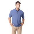 thumbnail image 3 of Zfeel Polo Shirts for Men, 6 Oz. 60/40 Cotton-Polyester Blend Short Sleeve Polo T-shirt, China Blue, S, 3 of 5
