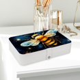 thumbnail image 6 of Honeybee Portable PU Leather Earring Holder with Removable Compartment - Jewelry Stand, Display Case, and Jewelry Boxes, 6 of 6