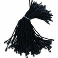 thumbnail image 2 of Muka 1000 Pcs Cotton Hang Tag String Snap Lock Pin Loop Fastener Hook Ties Clothing Price Tag String Hanging Rope Lanyard Cord-Black-0.08", 2 of 6