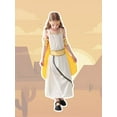 thumbnail image 4 of HXWCHs Robe à Manches Longues Filles Carnaval Romain Ancien Robe de Fête Blanche pour Enfants Blanc 8-9 Ans, 4 of 7