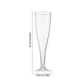 thumbnail image 3 of SSZMDLB under $5 Disposable Champagne Glasses, Clear Plastic Wine Cups, Elegant Crystal Like Cocktail Glasses for Parties Events, Pack of 25 for Wedding Banquet Celebration, 3 of 9