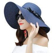 Women's Beach Hat Foldable UV Protection Floppy Beach Cap Beach Sun Hat Summer Beach Cap