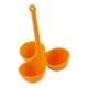 thumbnail image 3 of Hervidor de huevos Rejilla para vapor de huevos Soporte de cesta multifunción Rejilla para vaporera Cesta para huevos Naranja 3 agujeros, 3 of 9