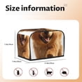 thumbnail image 5 of Yiaed Happy Fluffy Running Dog Print Two Slice Bread Machine Cover, Universal Size Kitchen Appliance Cover for Bread Machine,Bread Machine Cover, 5 of 7