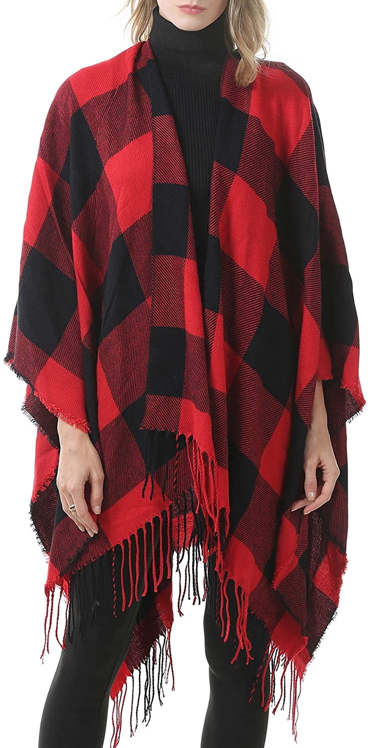 Châle Grand Format Ouvert Pour Femme - Tissu Doux Et Chaud 120x160 Cm - Accessoire Tendance Pour Superposition