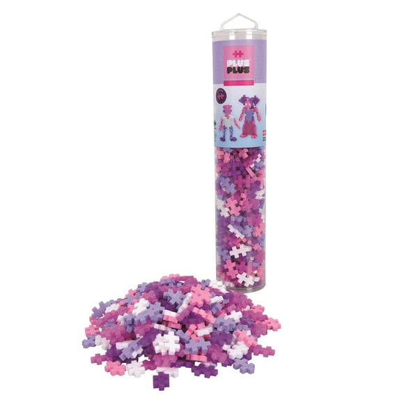 Plus-Plus Tube Pailleté, Rose et Violet, 240 Pcs