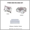 thumbnail image 4 of Cal King Floral Comforter Set with Bed Sheets,Mauve Polyester Household Supplies Décor Bedding Bedding Sets, 4 of 11