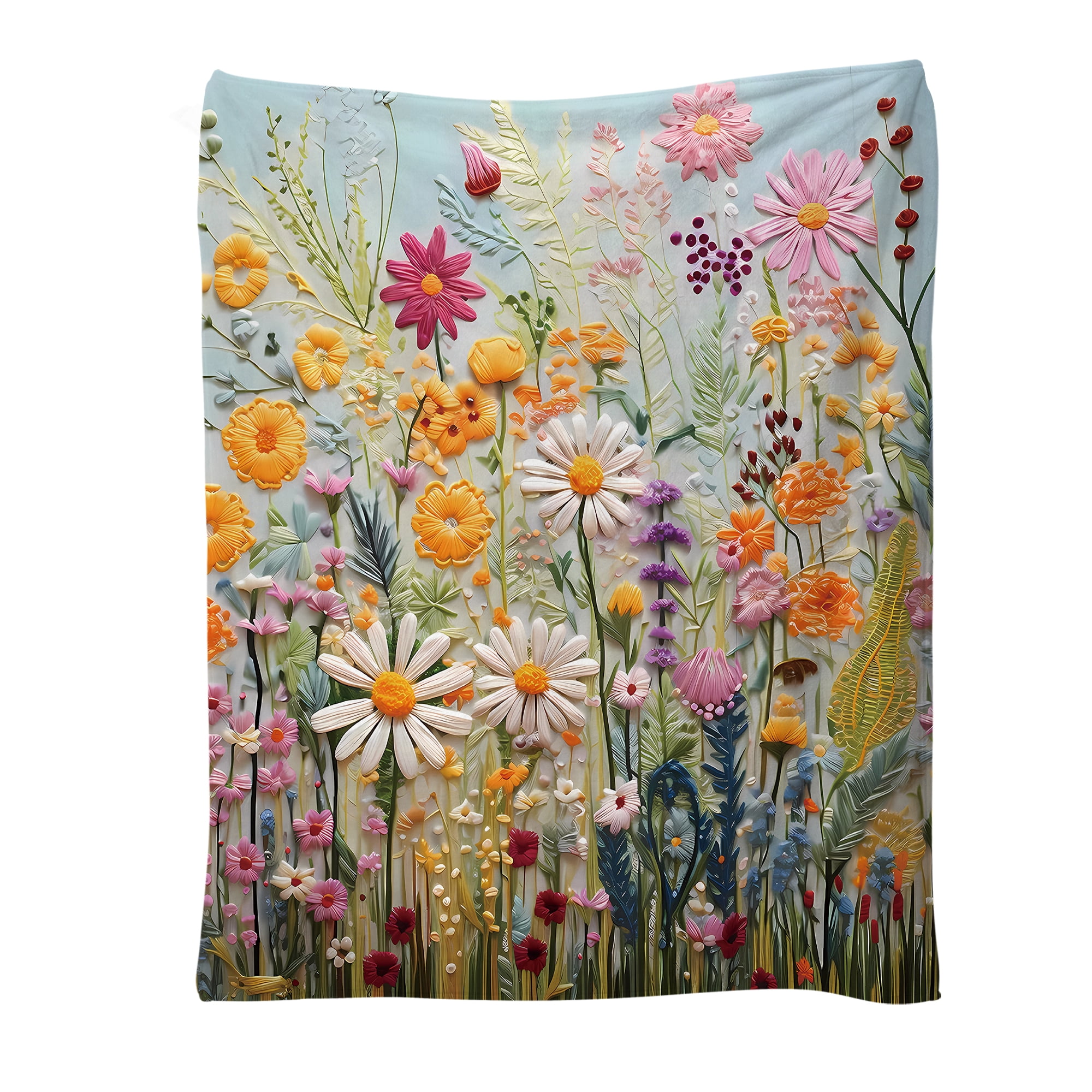Fleece Blanket for Bed & Sofa - Soft Printed Throw Blanket, Fuzzy Blankets & Throws 50x60 Inches