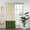 Cream - Olivine, variant on 3S Brothers Light Blocking Color Block of Matte Velvet Single Panel Curtains Hanging Back Top Made in Turkey White - Midnight Blue