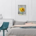 thumbnail image 2 of HFDF Canvas Sunflower Wall Art Modern Yellow Flower Pictures for Bedroom, Bathroom, Office & Home Decor Artwork 20x24inch Framed, 2 of 7