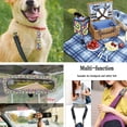thumbnail image 4 of Yuyamidu Cute Dog Paw Car Seat Covers Full Set with Steering Wheel Cover Seat Belt Strap Cover Tie Dye Garbage Bag Rearview Mirror Protective Cover Cup Coasters Keychain 13 Pcs, 4 of 7