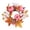 Pink, variant on Fall Candle Ring,Artificial Maple Leaves Pumpkins Decorative Wreaths,Berry Wreath for Pillar Candle Holder,Candle Ring for Halloween Centerpieces and Farmhouse Table Decor,7.48 inch(Pink)