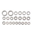 thumbnail image 2 of RC Car Bearing Kit, RC Ball Bearings Aluminum Alloy 22PCS High Strength  for 1/18 Remote Control Car, 2 of 7